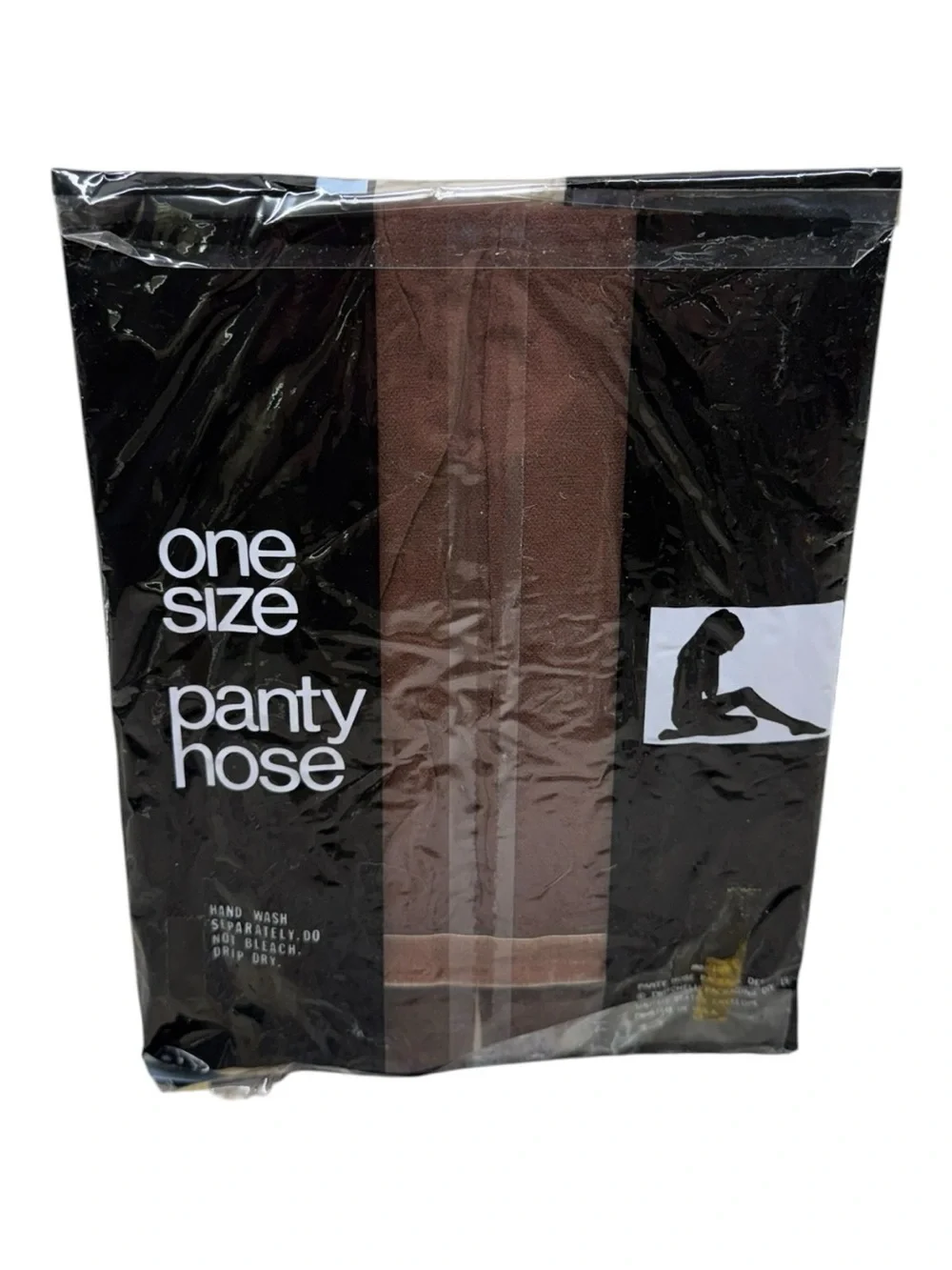 Vintage Twitchell 100% Nylon Pantyhose One Size Coffee